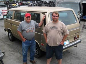 VW Vanagon auto salvage clients